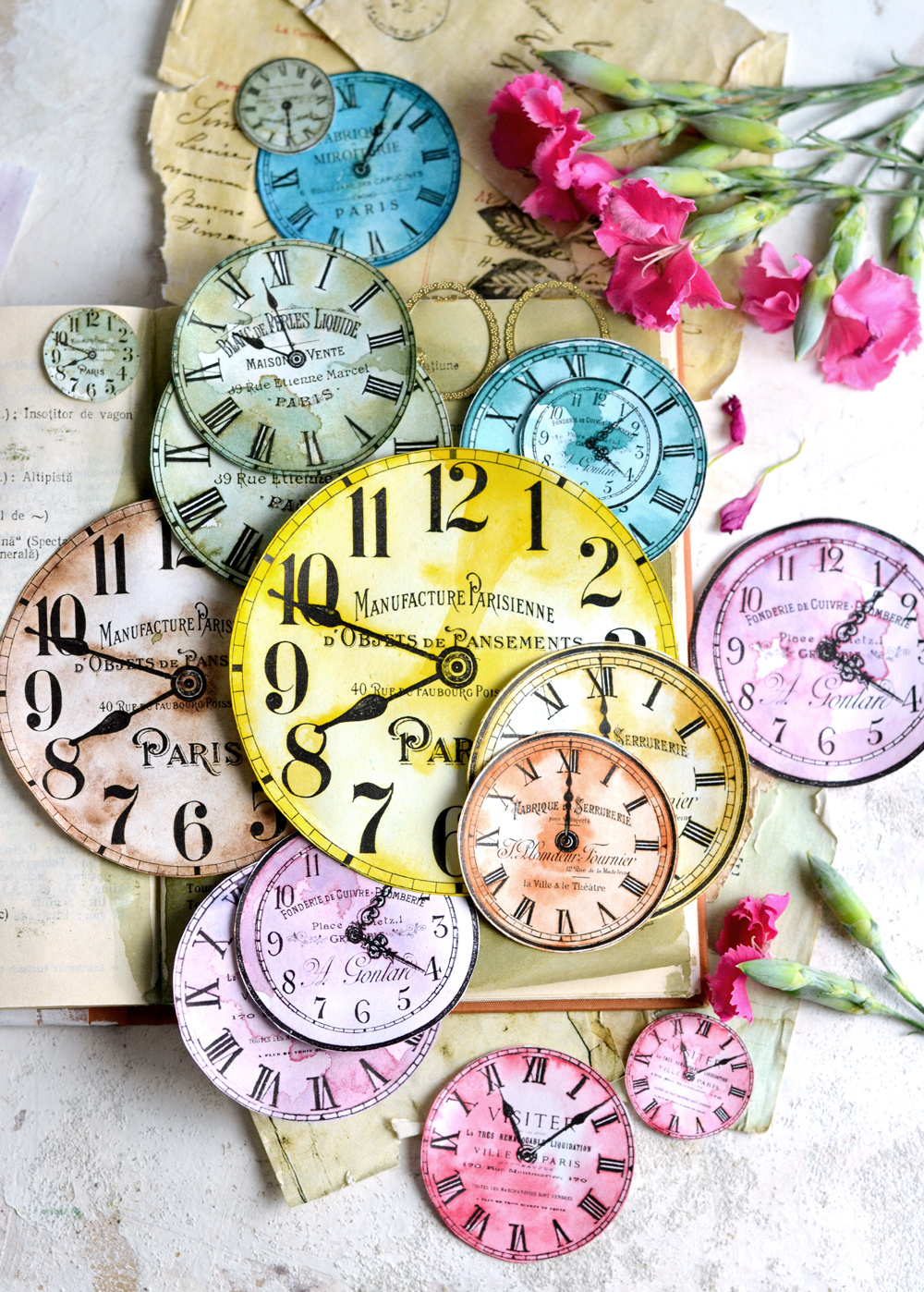 Craft Clock Faces! - The Graphics Fairy in Free Printable Clock Faces For Crafts
