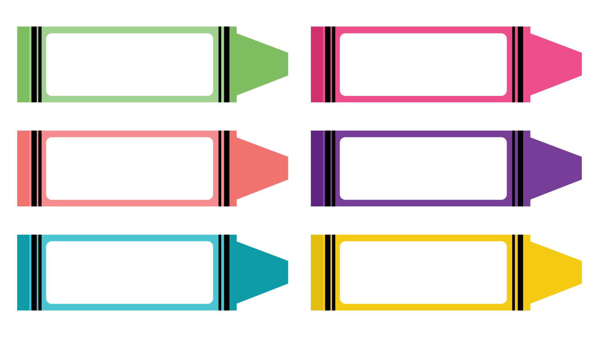 Crayon Labels Free Printable with Free Printable Crayon Labels