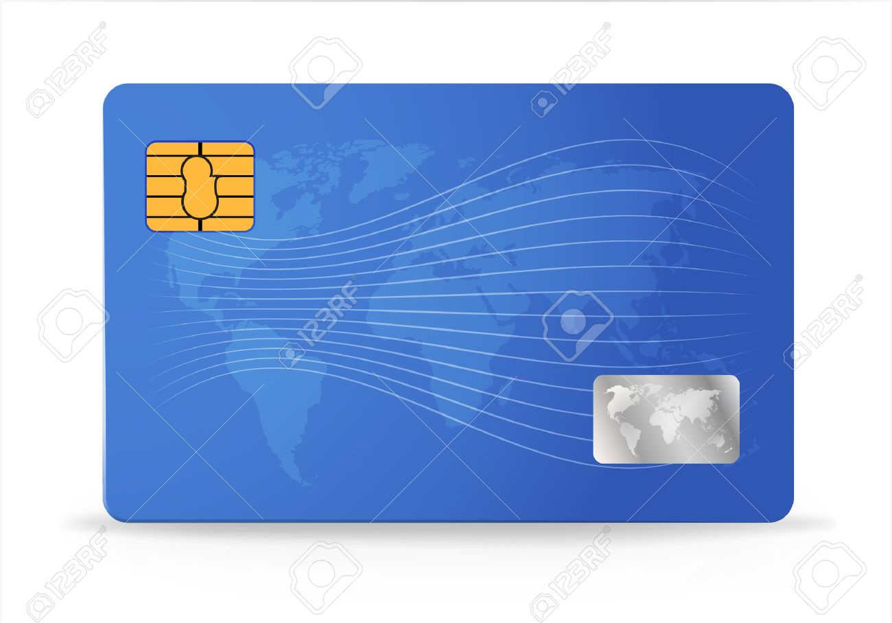 Credit Or Debit Card Design Template. Vector Illustration Royalty intended for Free Debit Card Design Template