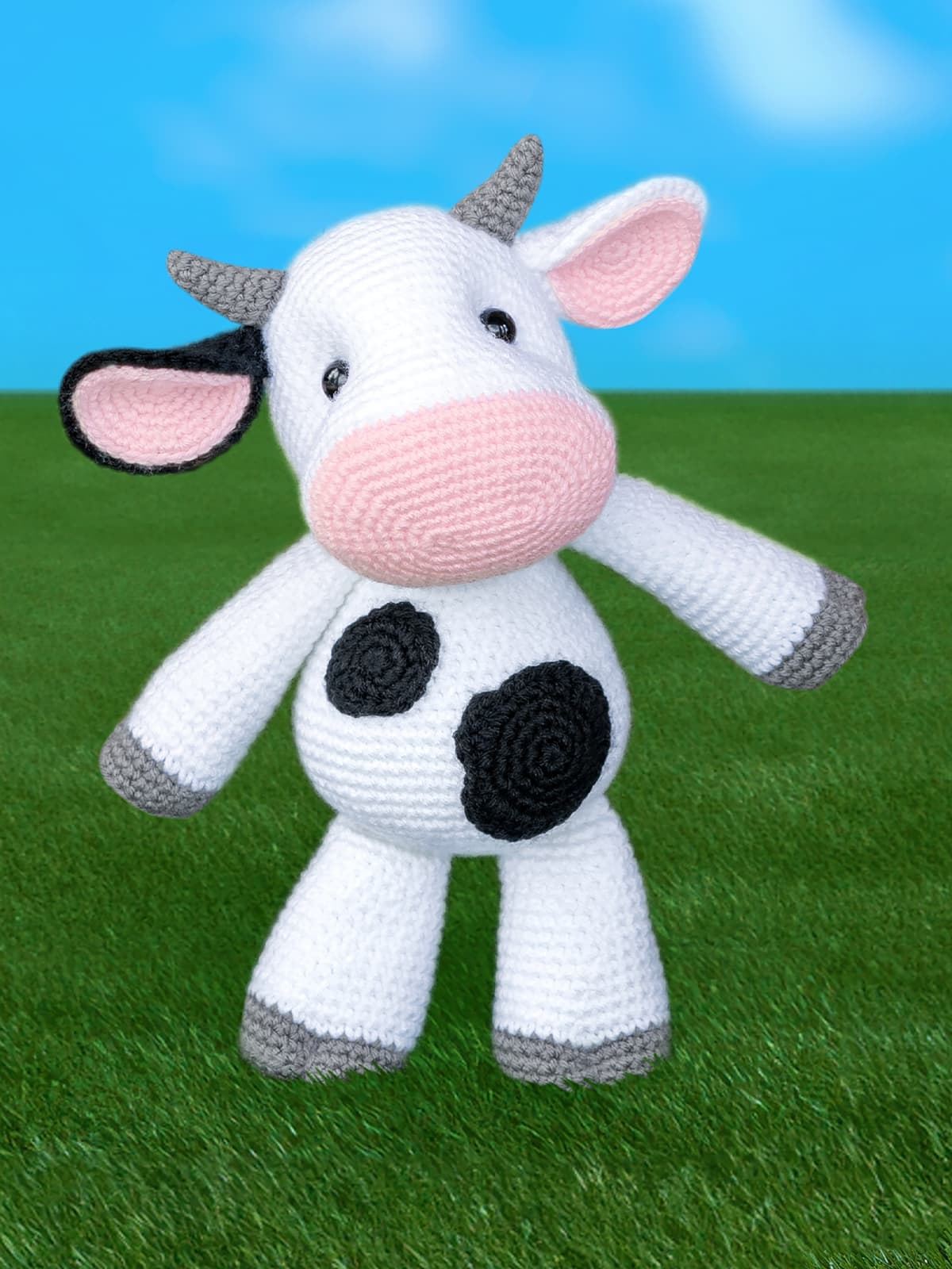 Crochet Cow – Free Pattern! - Jess Huff intended for Free Printable Stuffed Cow Pattern