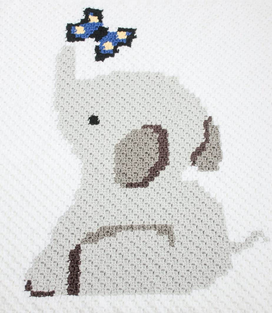 Crochet Elephant Blanket Free C2C Graphgan Crochet Pattern regarding Printable Free Crochet Graphgan Patterns