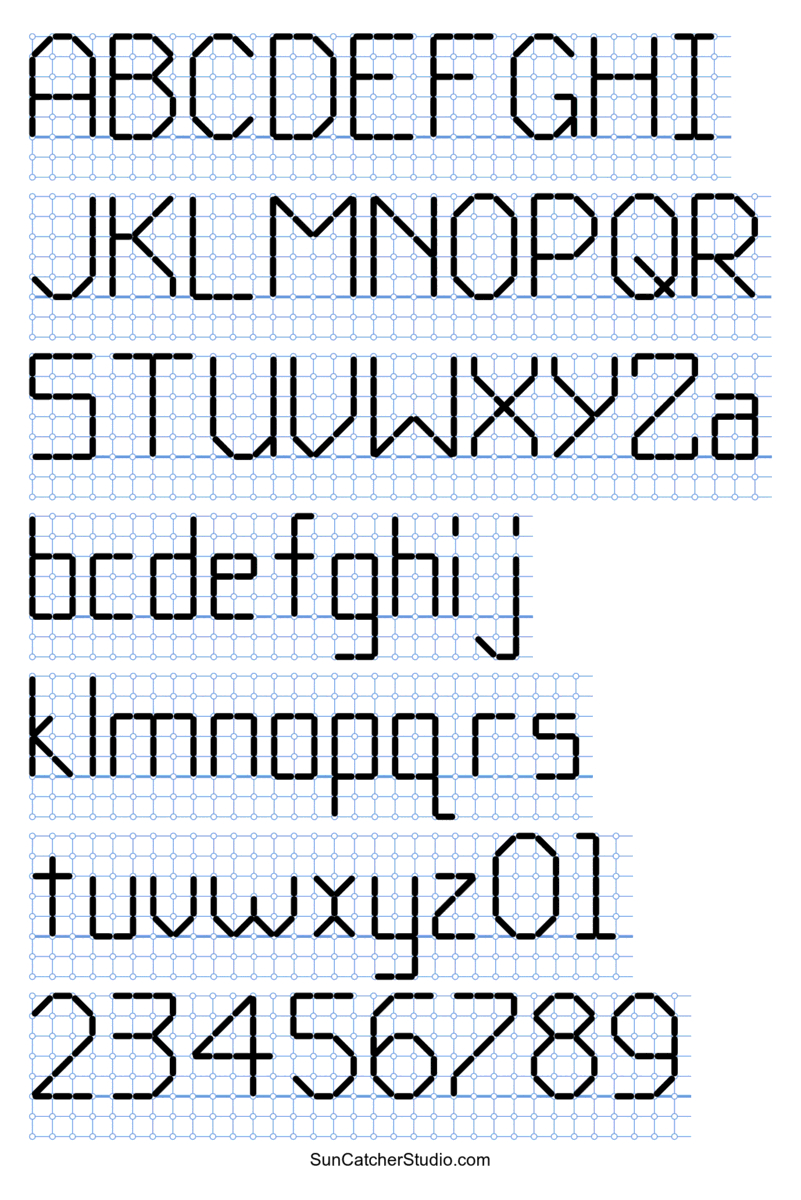 Cross Stitch Letters: Generator And Alphabet Font Patterns – Free in Free Printable Alphabet Cross Stitch Patterns