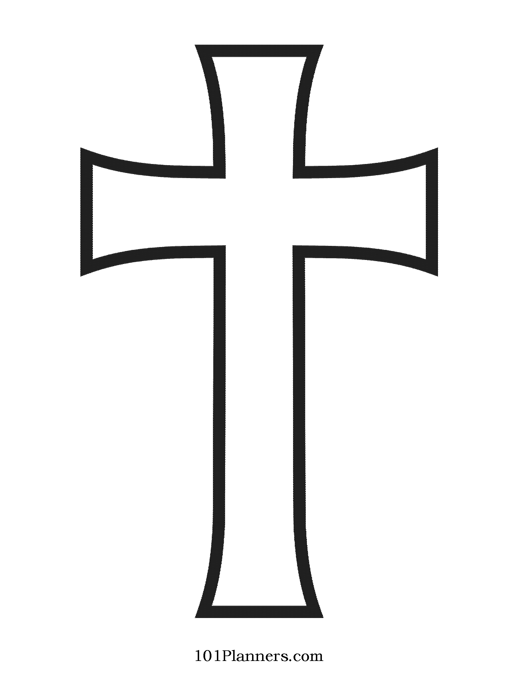 Cross Template | Cross Clipart Maker for Free Printable Christian Crosses