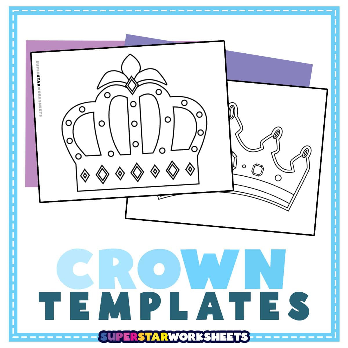 Crown Template (Free Printables) - Superstar Worksheets inside Free Printable Crown Patterns