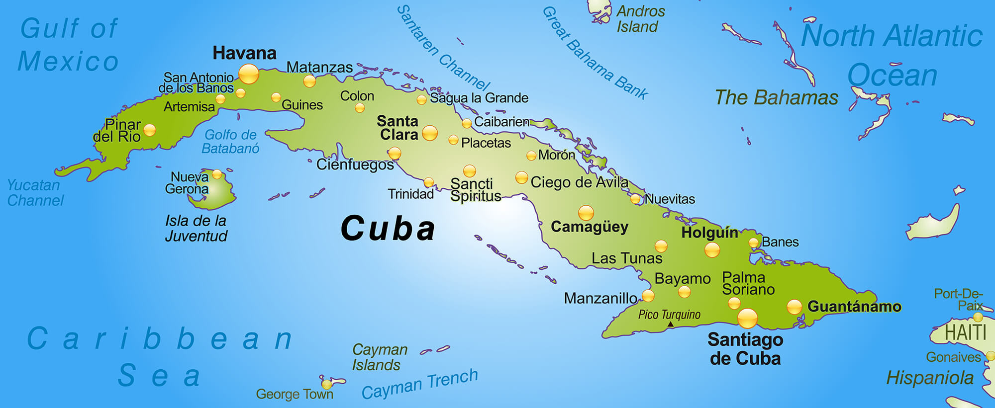 Cuba Maps | Printable Maps Of Cuba For Download inside Free Printable Map of Cuba