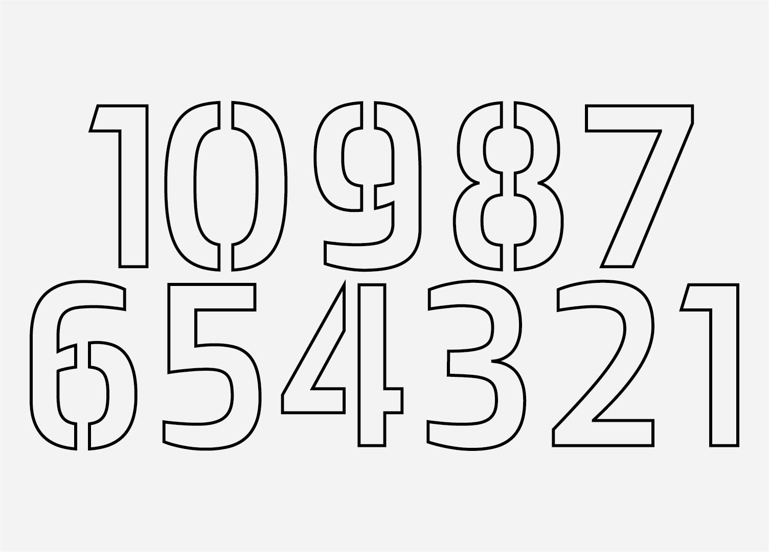 Curb Address Painting Kit Number Stencils Set Number Stencils Free with Printable Curb Number Stencils