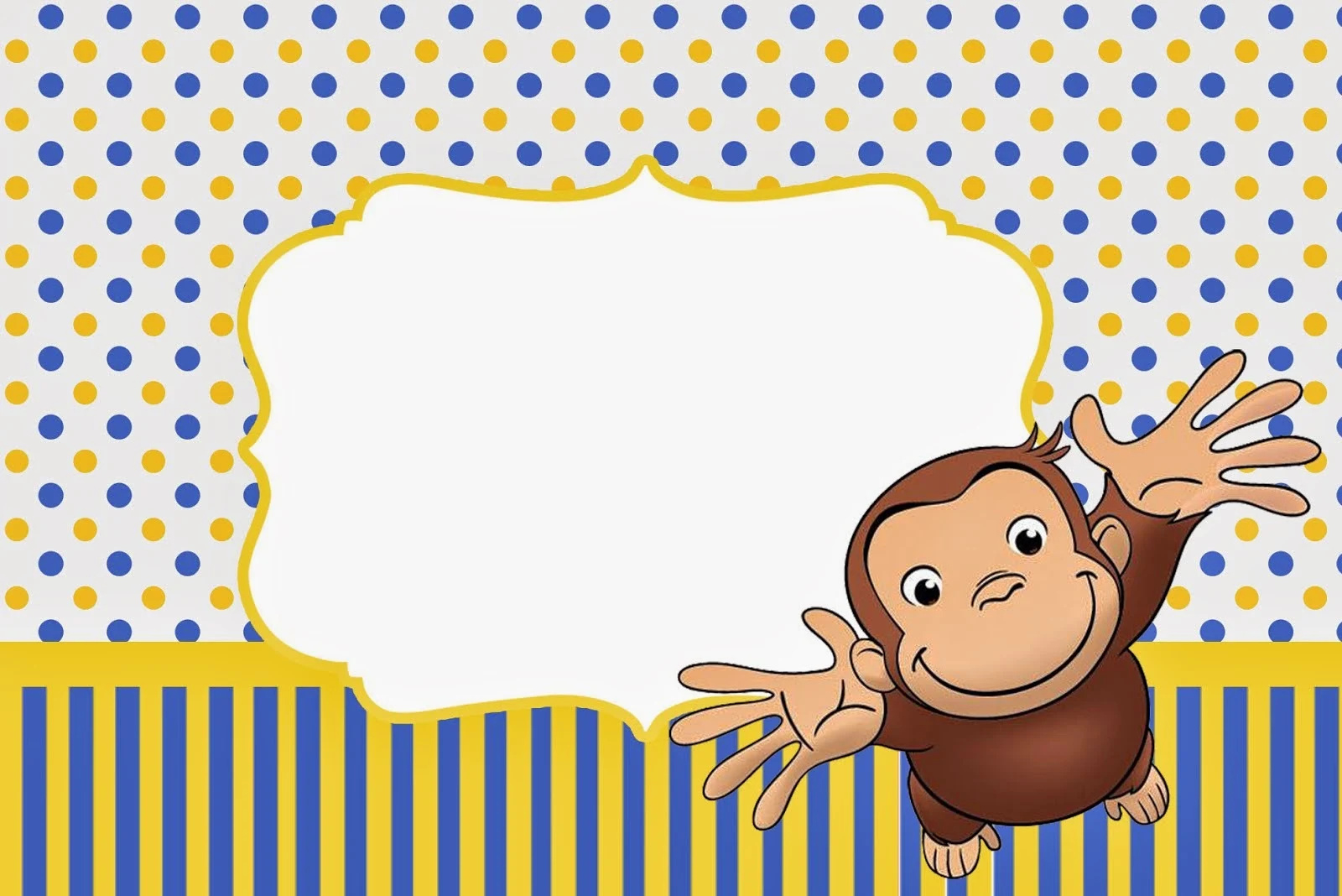 Curious George: Free Printable Invitations. - Oh My Fiesta! In English with regard to Free Curious George Party Printables
