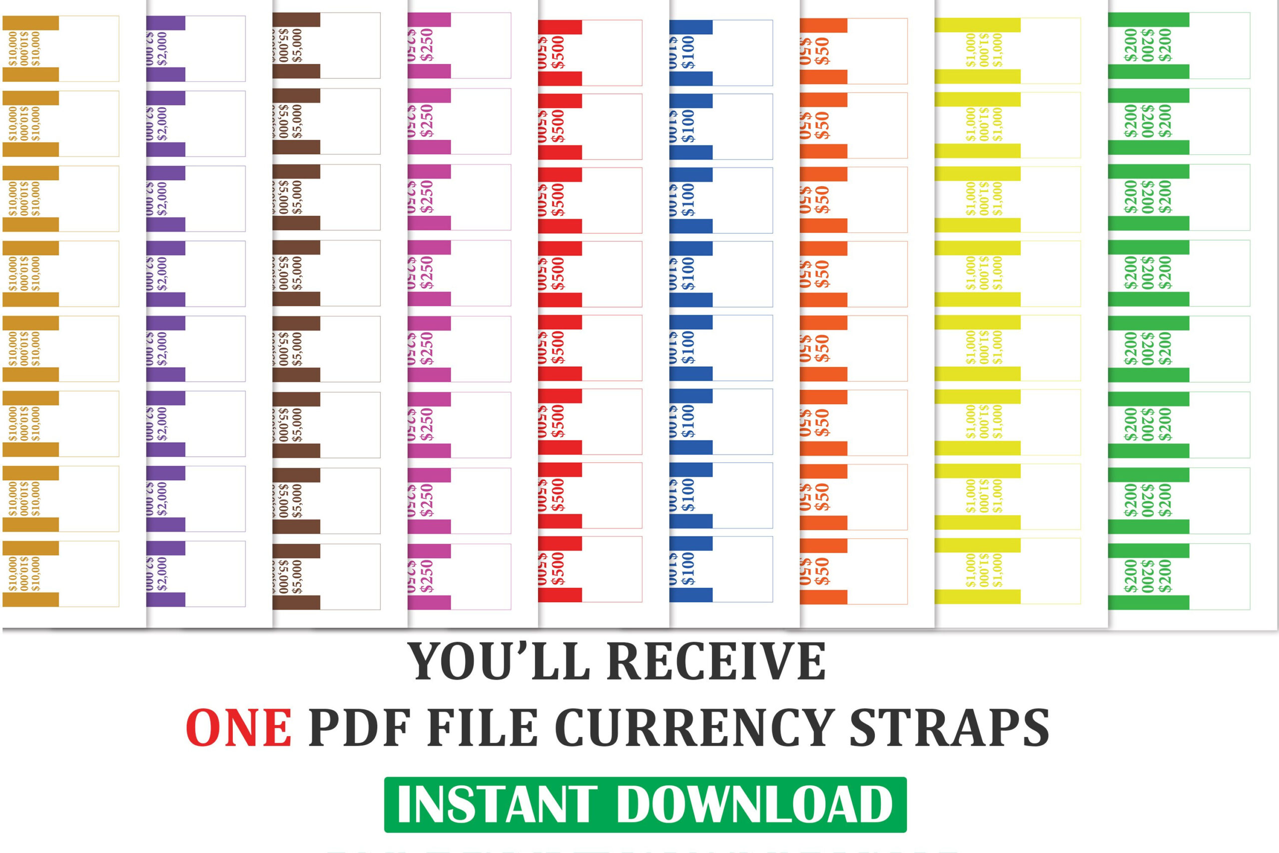 Currency Straps, Money Bands throughout Free Printable Money Bands