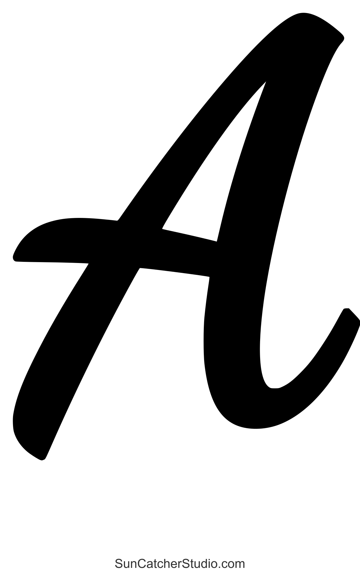 Cursive Letters Font (Free Handwriting Script Lettering) – Free for Free Printable Cursive Letter Stencils