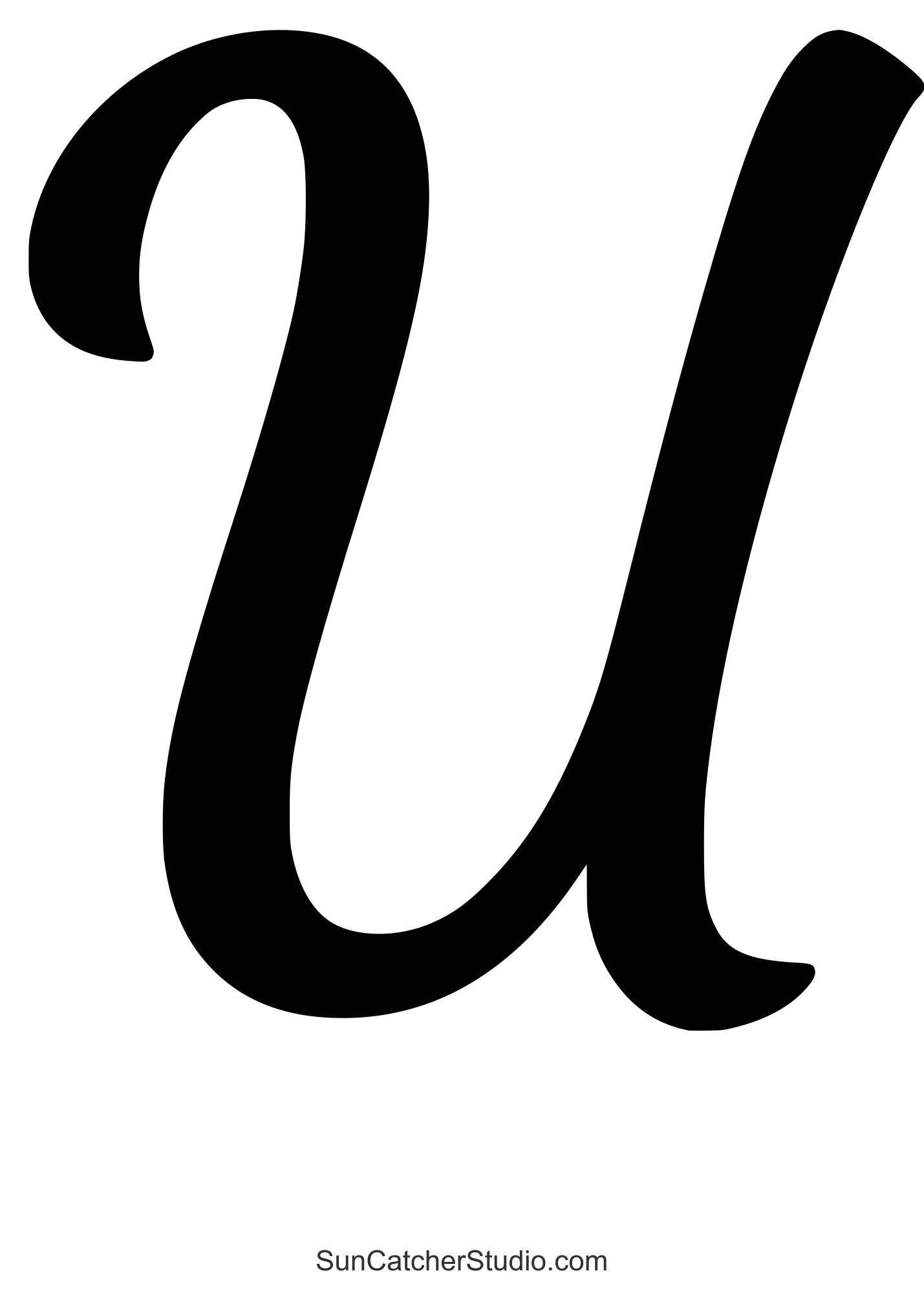 Cursive Letters Font (Free Handwriting Script Lettering) – Free pertaining to Free Printable Extra Large Cursive Letter Stencils