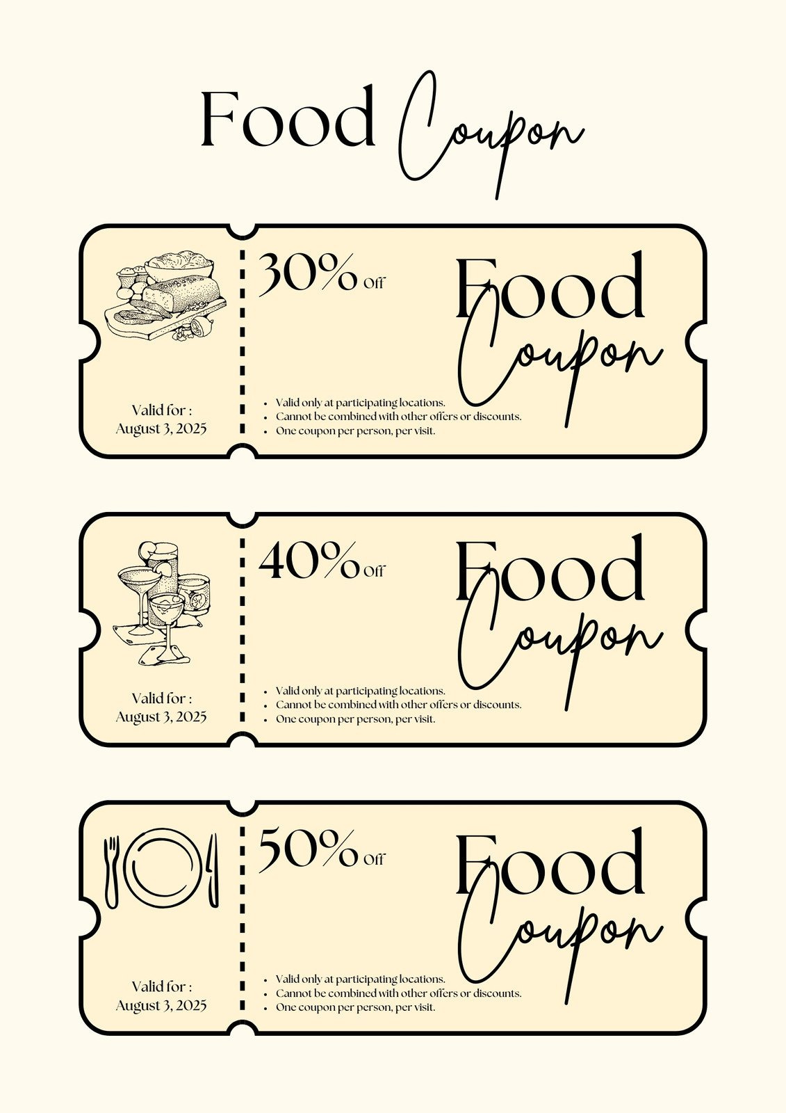 Customize 458+ Food Coupon Templates Online - Canva with Free Lunch Voucher Template