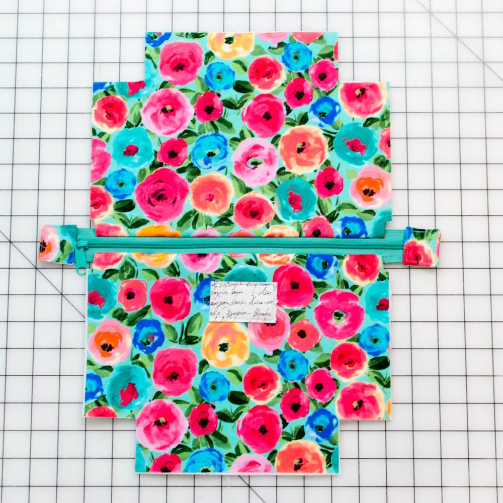 Cute Corners Diy Cosmetic Case {Free Sewing Pattern} for Free Printable Pattern For Non Zipper Cosmetic Bags