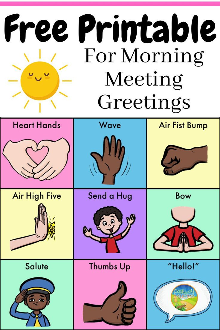 Daily Greetings Posters (With In-Person And Distance Learning inside Free Printable Daily Five Posters