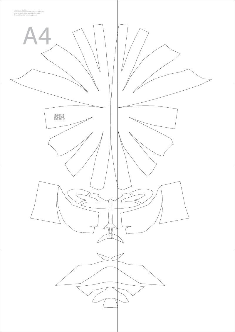 Dali-Lomo for Red Hood Helmet Template Free