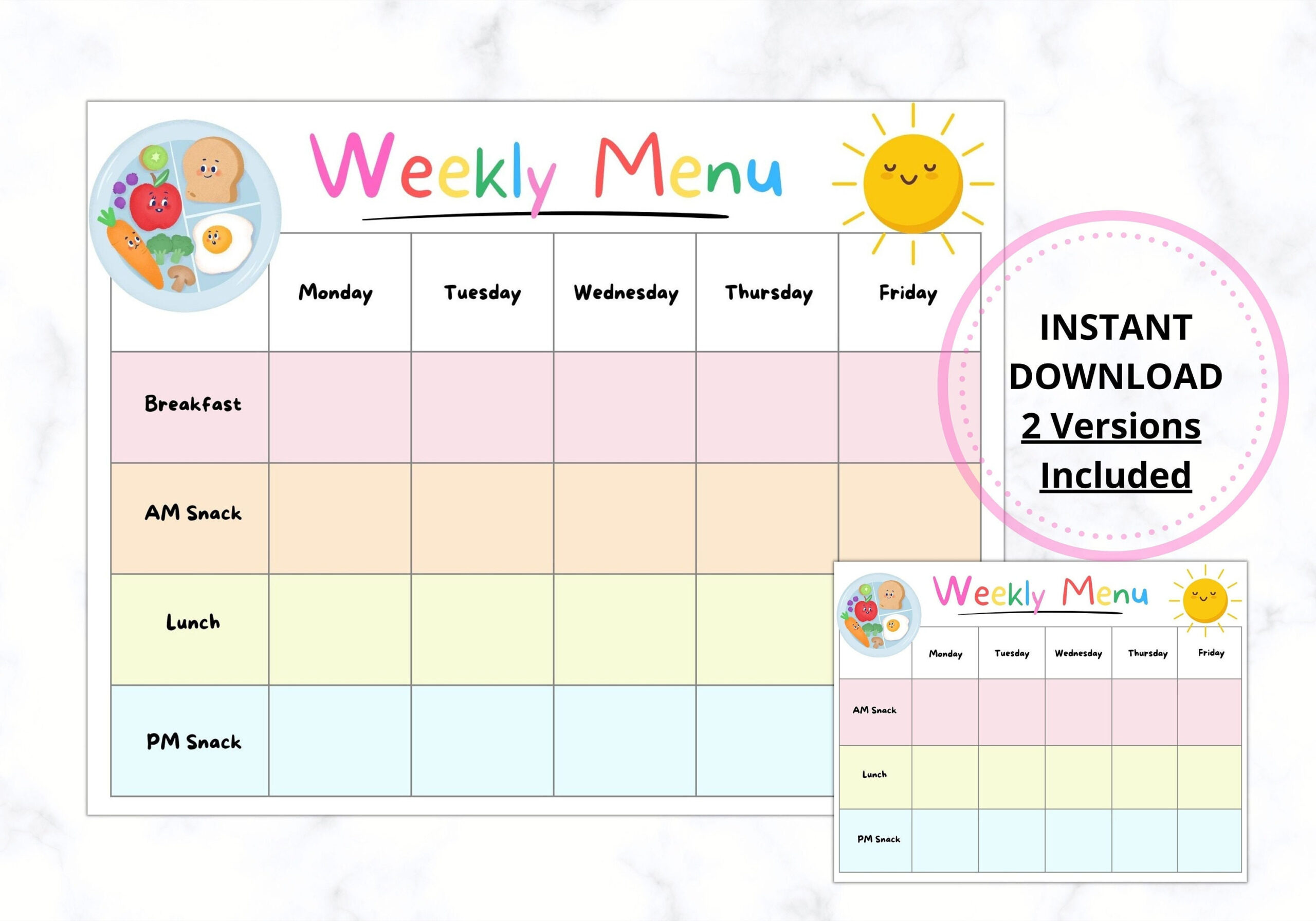 Daycare Weekly Menu, Printable Weekly Menu For Daycare, Daycare with regard to Free Printable Daycare Menus