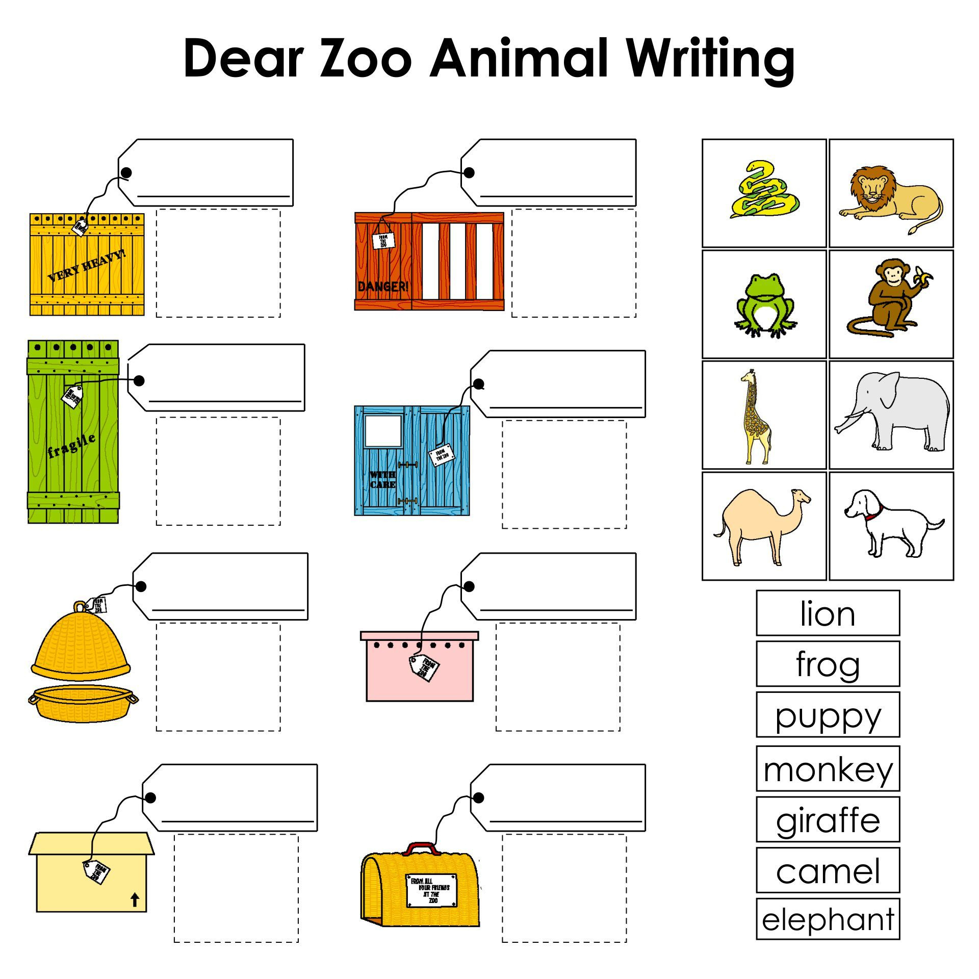 Dear Zoo - 10 Free Pdf Printables | Printablee with regard to Dear Zoo Free Printables