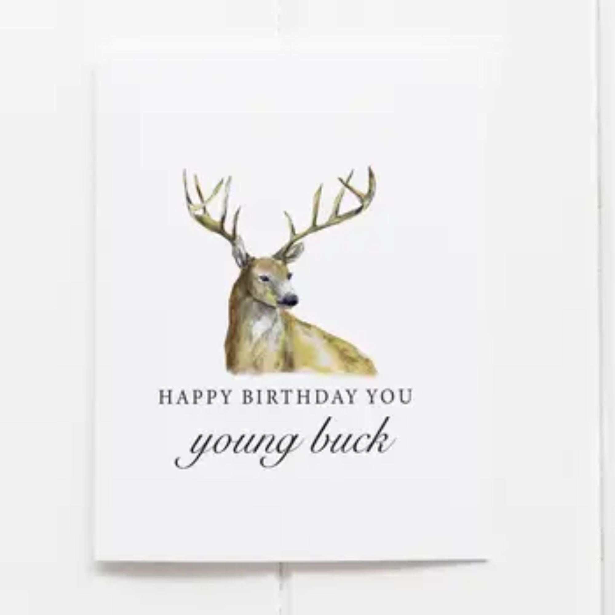 Deer Hunting Greeting Card Happy Birthday Young Buck - Husband pertaining to Free Printable Deer Hunting Birthday Cards