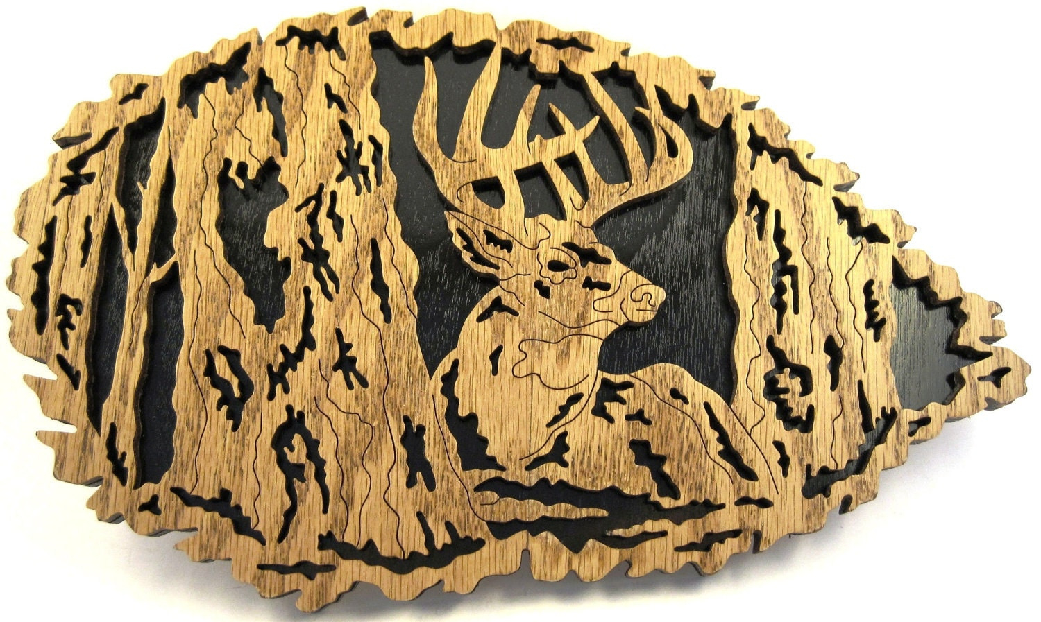 Deer In A Leaf Scroll Saw Cut - Etsy throughout Free Printable Wildlife Scroll Saw Patterns