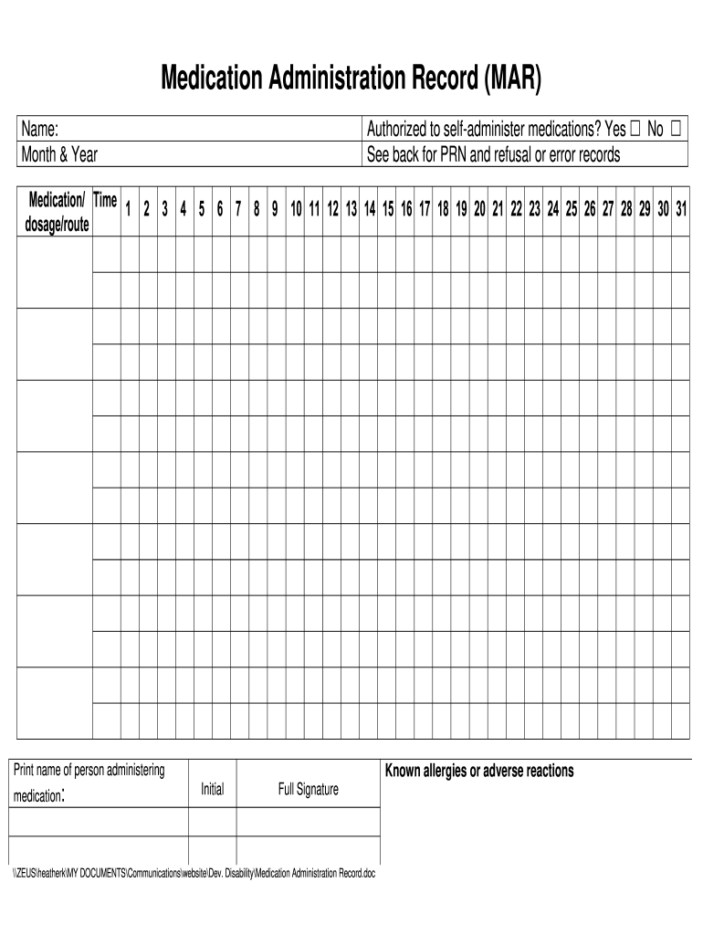 Deshutes Mar Form - Fill Online, Printable, Fillable, Blank pertaining to Free Mar Template