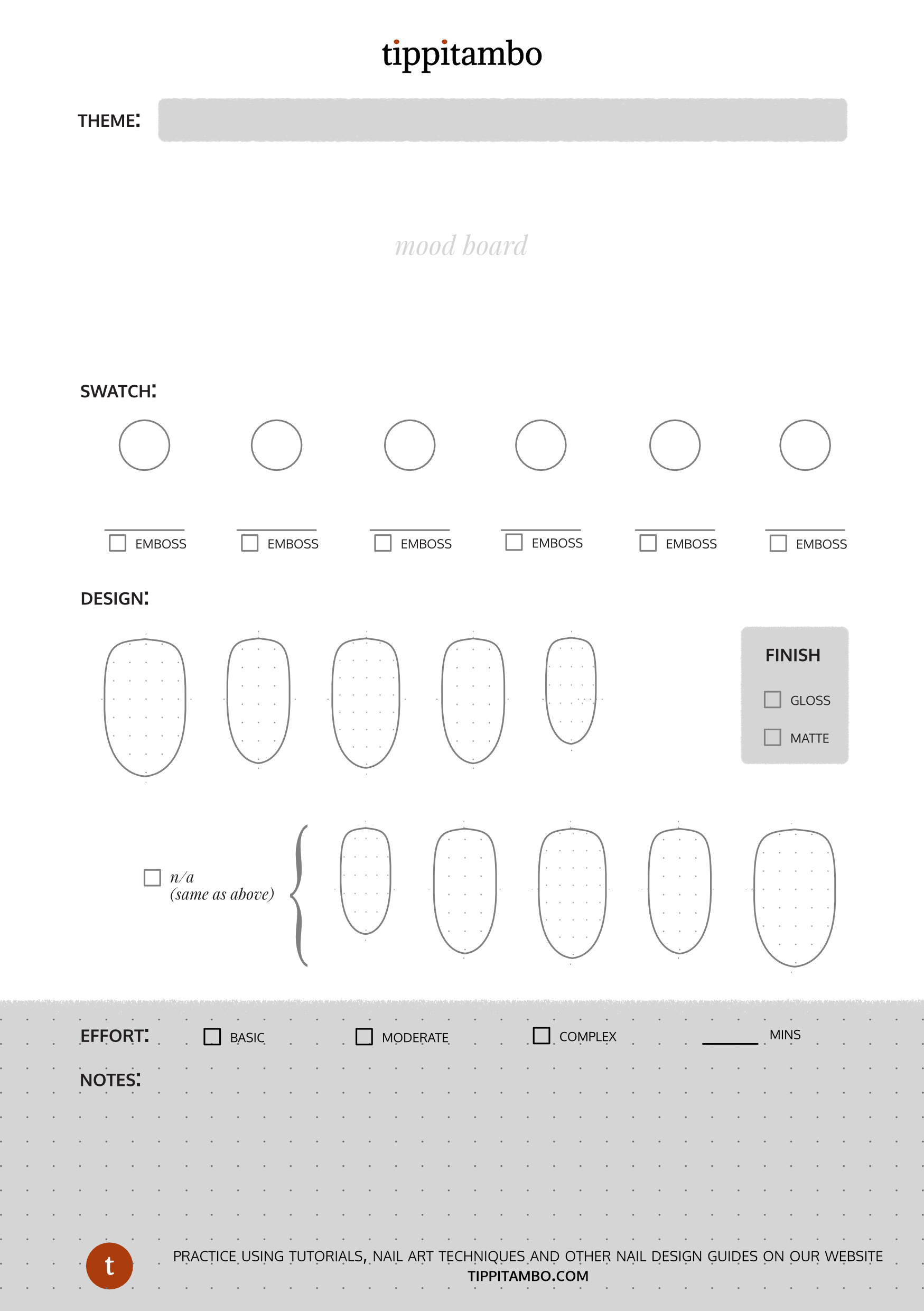Design Your Own Nail Art With This Free Digital Sketch Template in Nail Templates Free