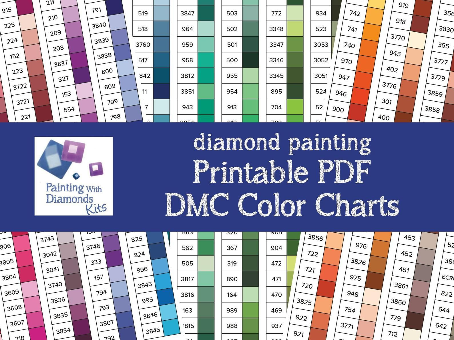 Diamantmalerei: Entdecke Auf Dieser Pinterest-Pinnwand 12 Diamond pertaining to Free Printable Dmc Color Chart For Diamond Painting