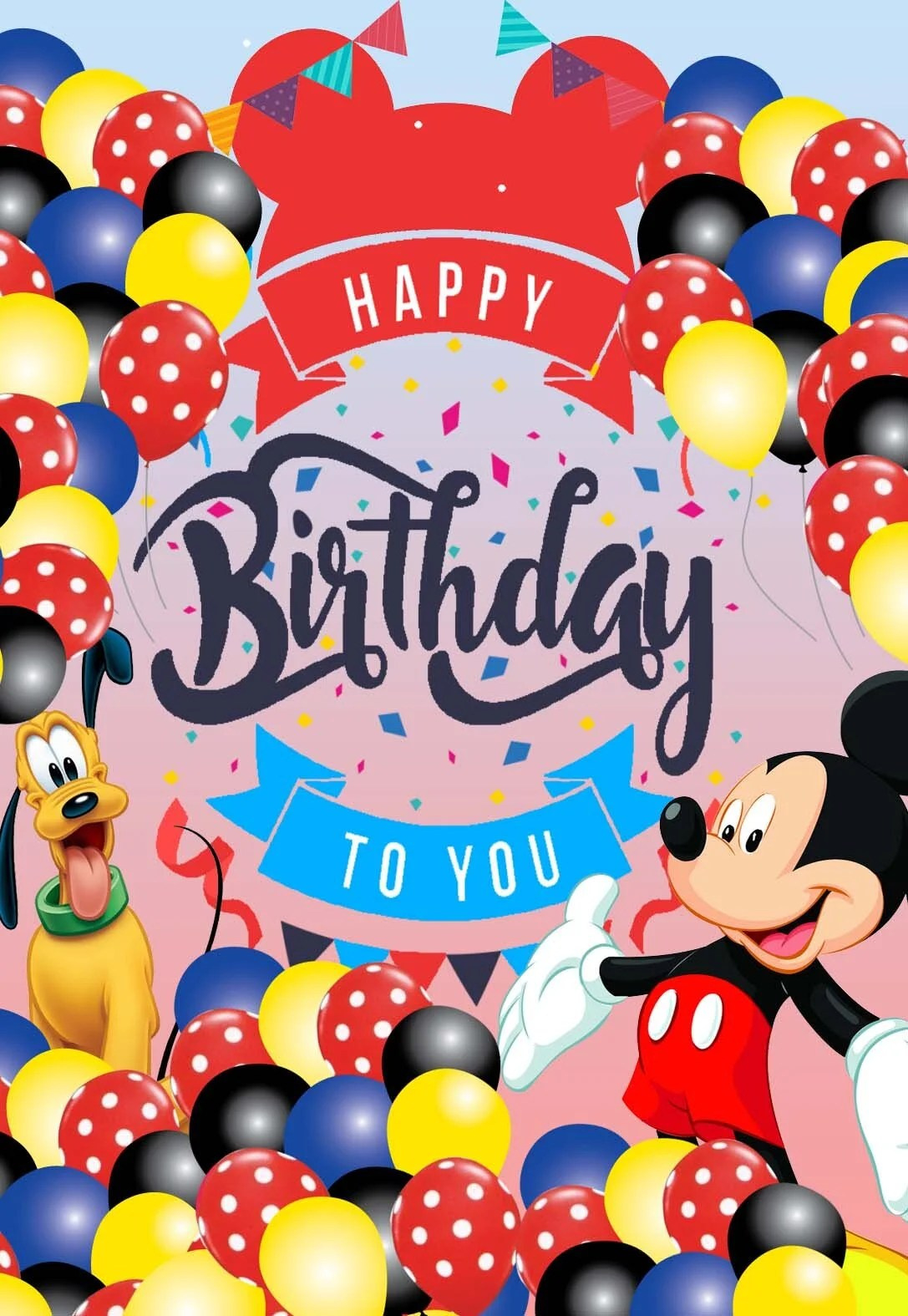 Disney Birthday Cards Printable - Printable Party Favors intended for Disney Free Printable Birthday Cards