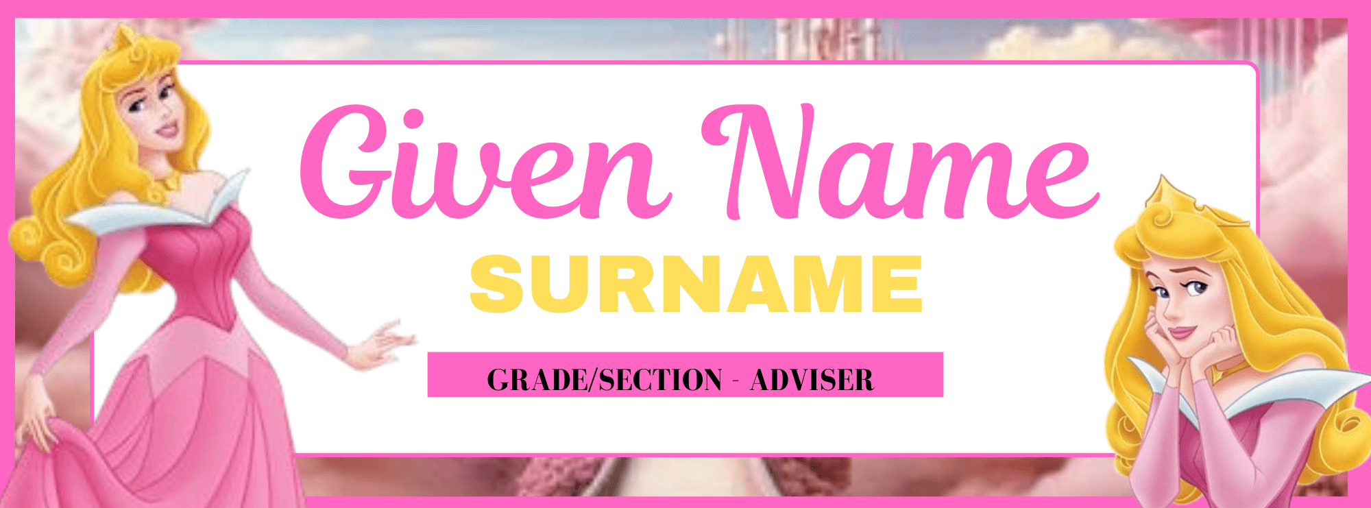 Disney Name Tags/Nameplateangelineaglosolos25 - Raket.ph inside Free Printable Disney Princess Name Tags