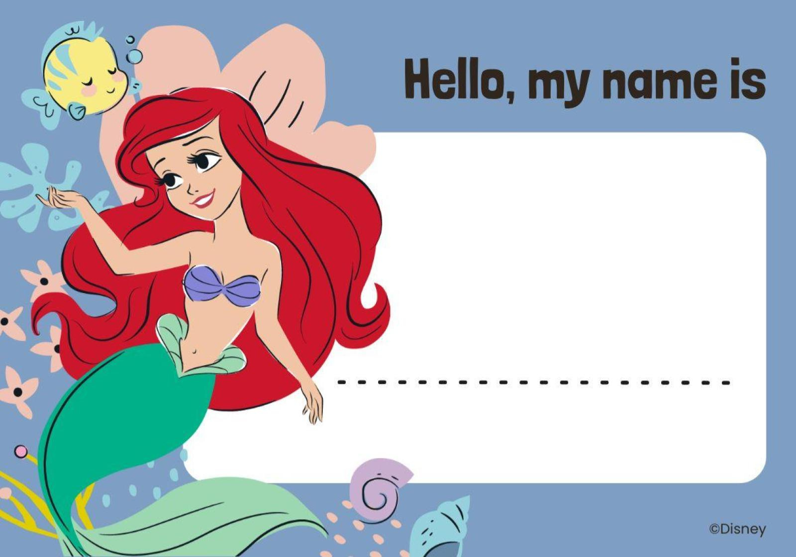 Disney Princess Name Tag Presentation within Free Printable Disney Princess Name Tags