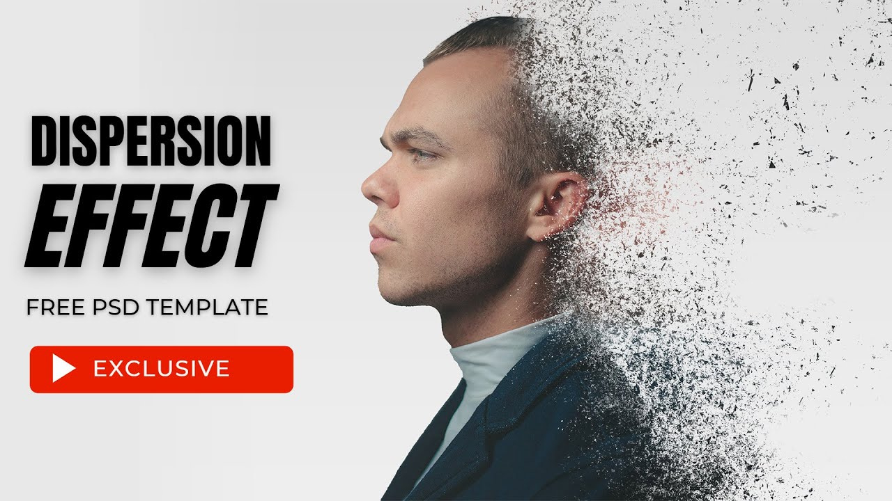 Dispersion Photo Effect - Photoshop Psd Template Free inside Free Psd Photo Effects Templates