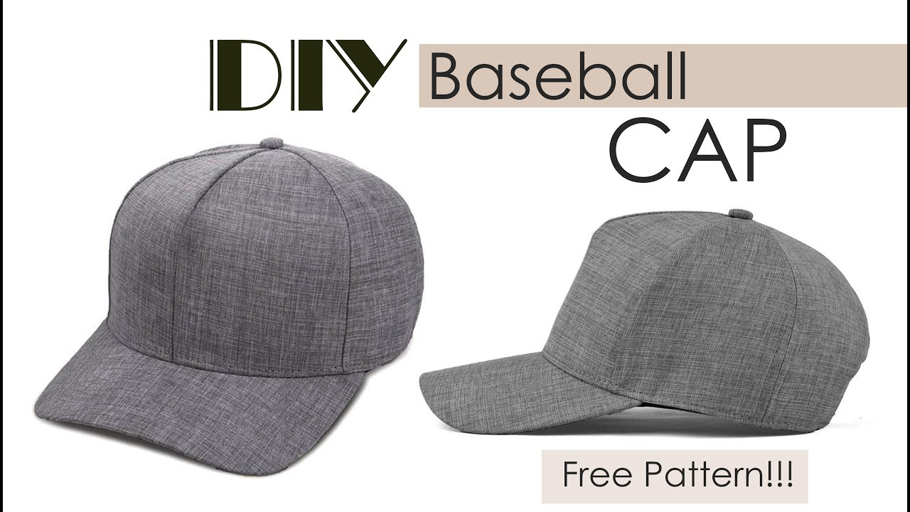 Diy Baseball Cap | How To Make Baseball Hat (Free Pattern) inside Printable Free Baseball Cap Sewing Pattern