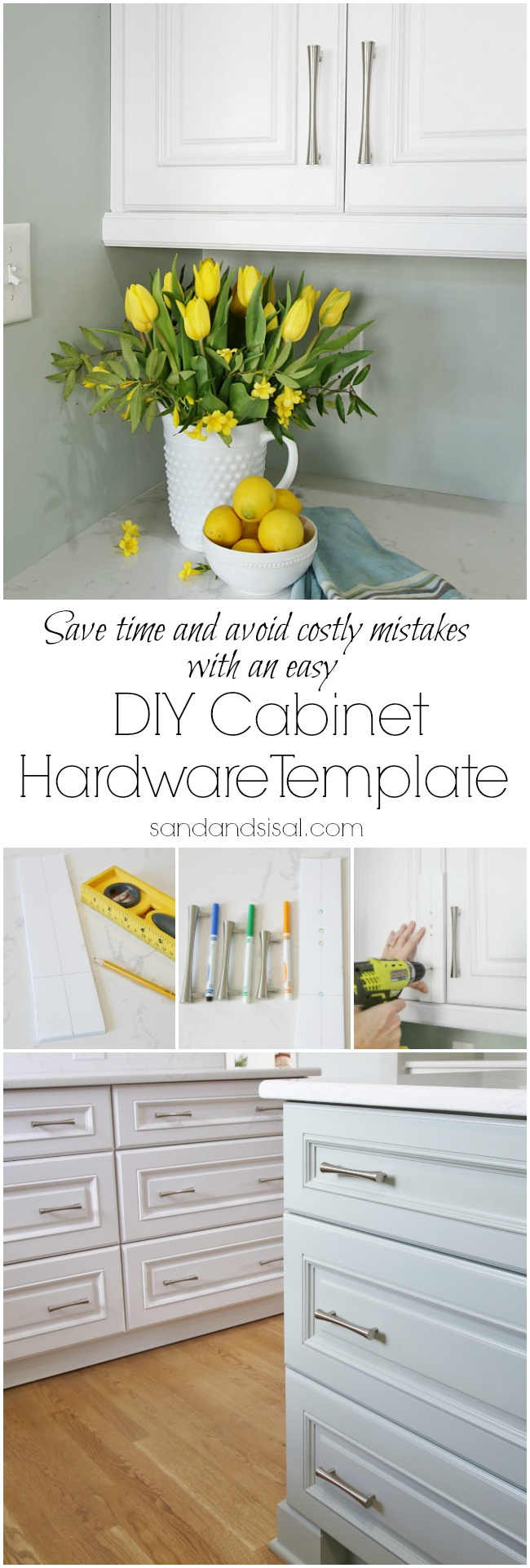 Diy Cabinet Hardware Template - Hardware Installation Made Easy! inside Free Printable Cabinet Hardware Template