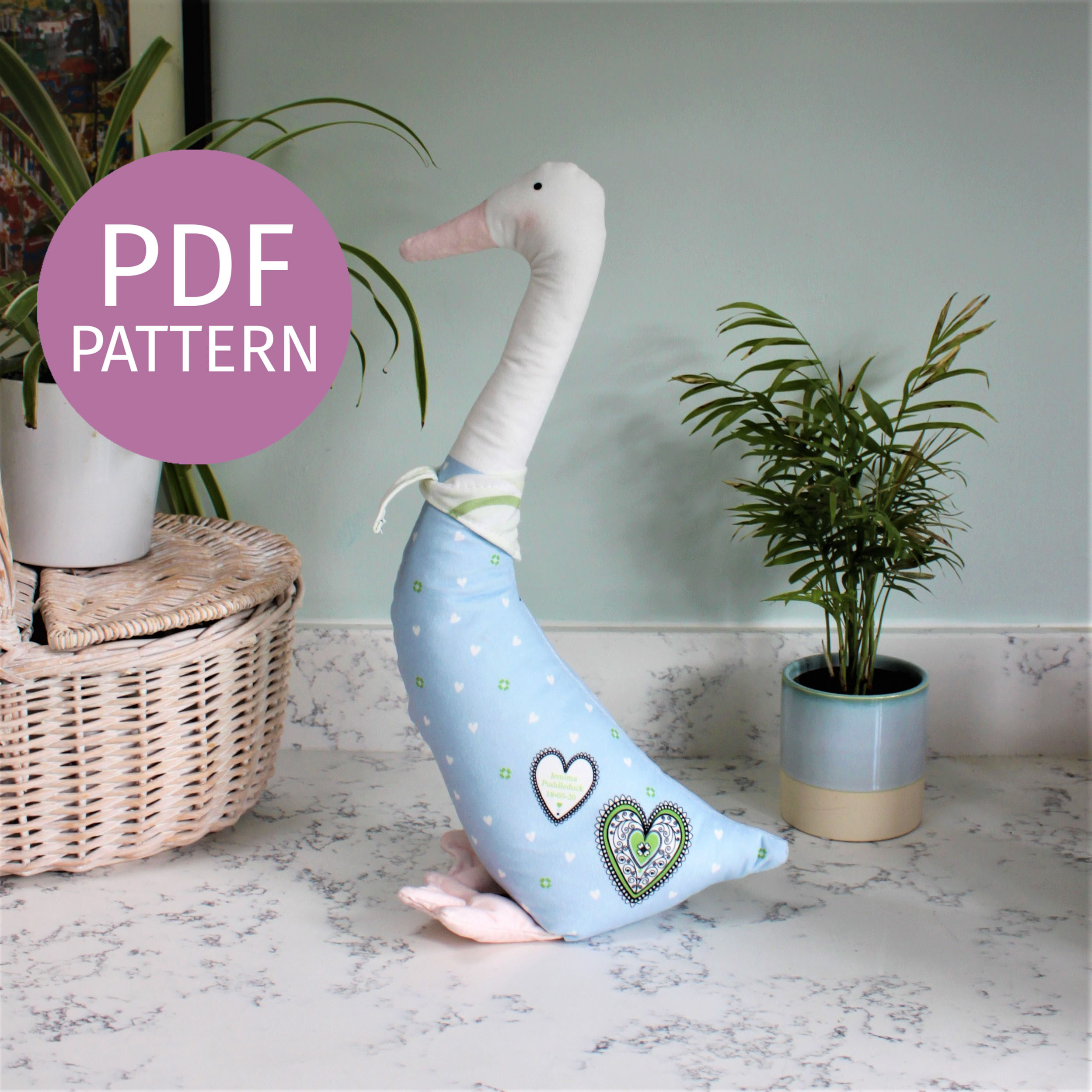 Diy Download Pattern To Sew Your Own Runner Duck Doorstop for Free Printable Doorstop Sewing Patterns