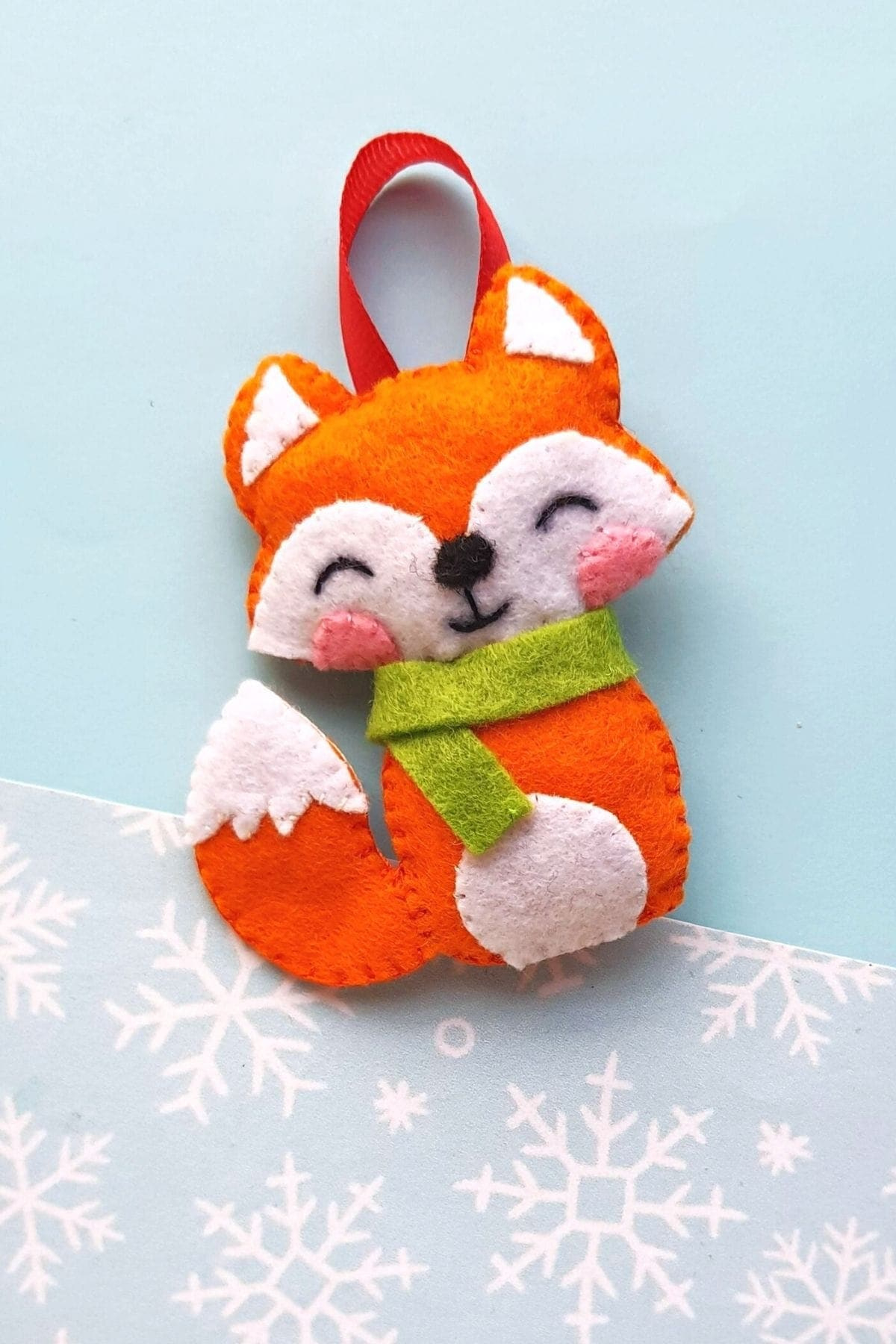 Diy Felt Fox Ornament (With Free Pattern) throughout Free Printable Felt Fox Pattern