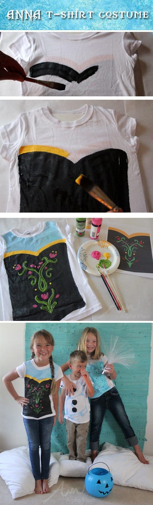 Diy "Frozen" Movie-Inspired Costumes | Alpha Mom in Anna Diy Costume Printable Stencil