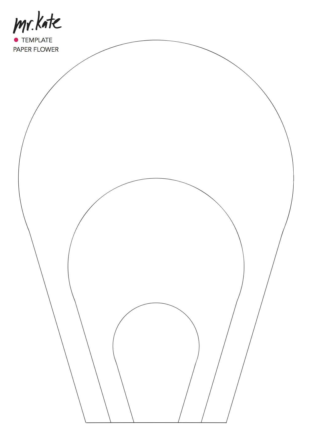 Diy Giant Paper Flowers – Mr. Kate inside Free Large Paper Flower Template Printable