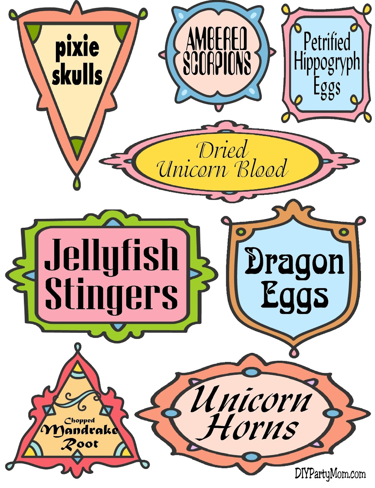 Diy Party Mom: 23 Candy Potion Ideas And Harry Potter Potion Label regarding Harry Potter Candy Labels Free Printable