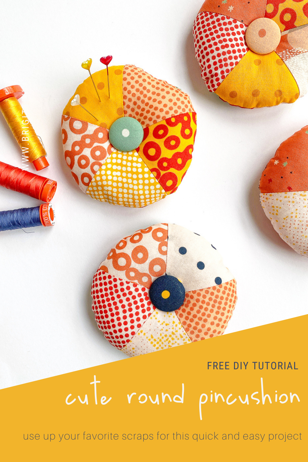 Diy Round Pincushion And Pluses Quilt Along Week 5 with regard to Free Printable Pin Cushion Patterns