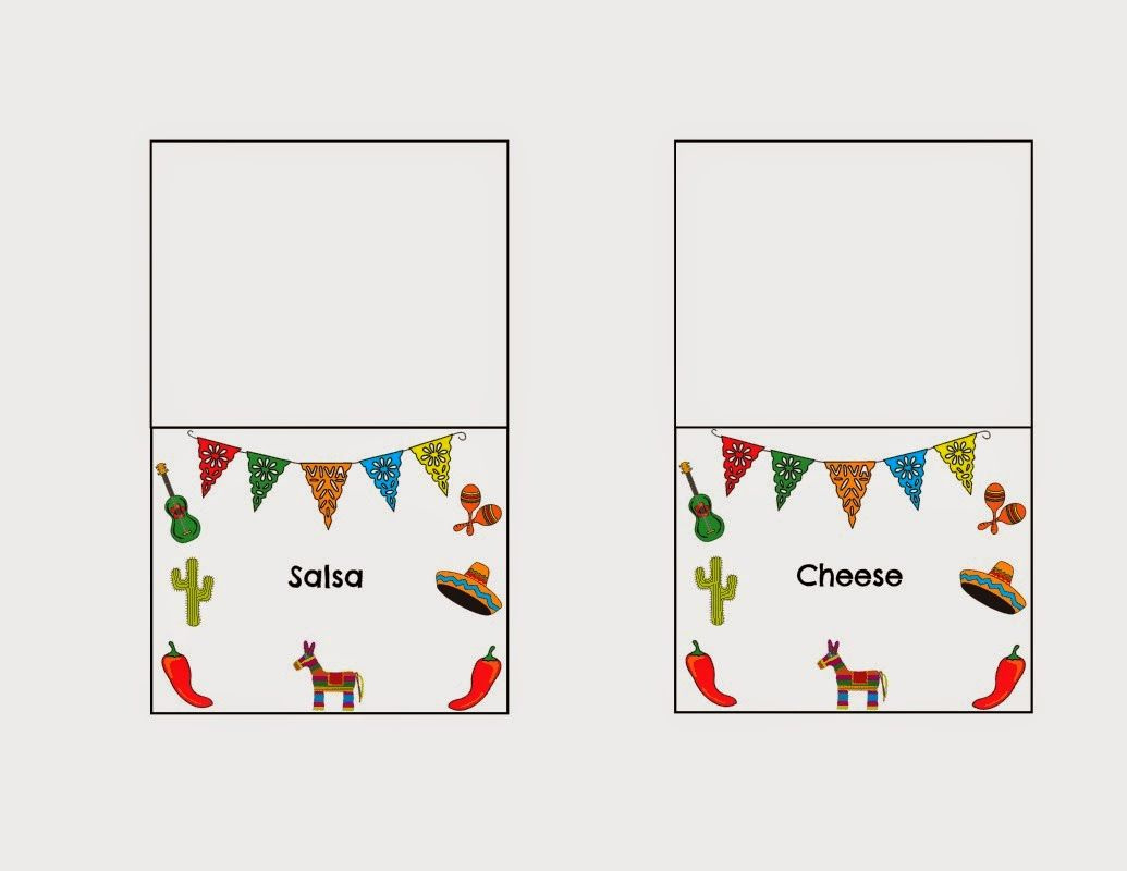 Diy Taco Bar Party - Table Tents Free Printables - Worksheets Library intended for Free Printable Taco Bar Labels