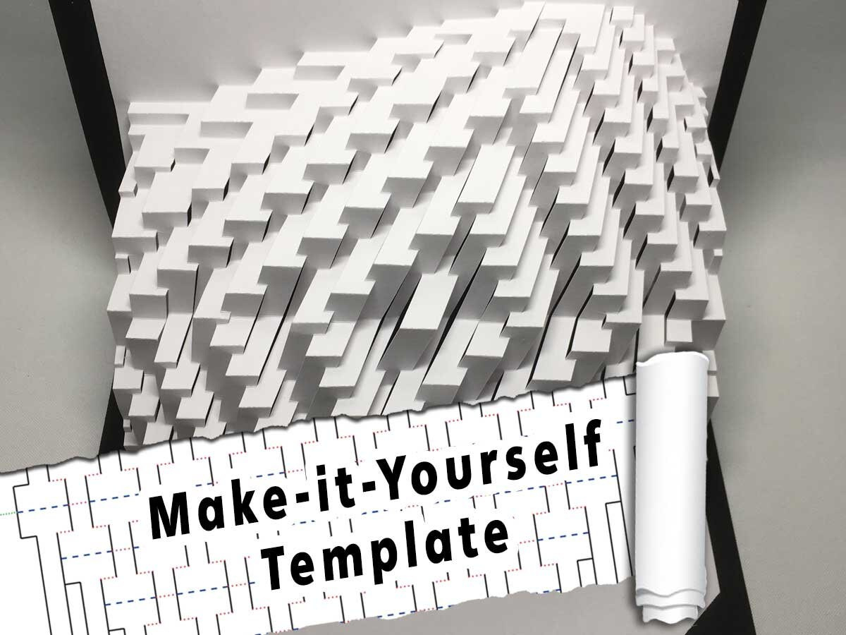 Diy Template - &amp;quot;Blorp Rings&amp;quot; Kirigami Pop-Up Paper Sculpture - Etsy in Concentric Kirigami Pattern Printable