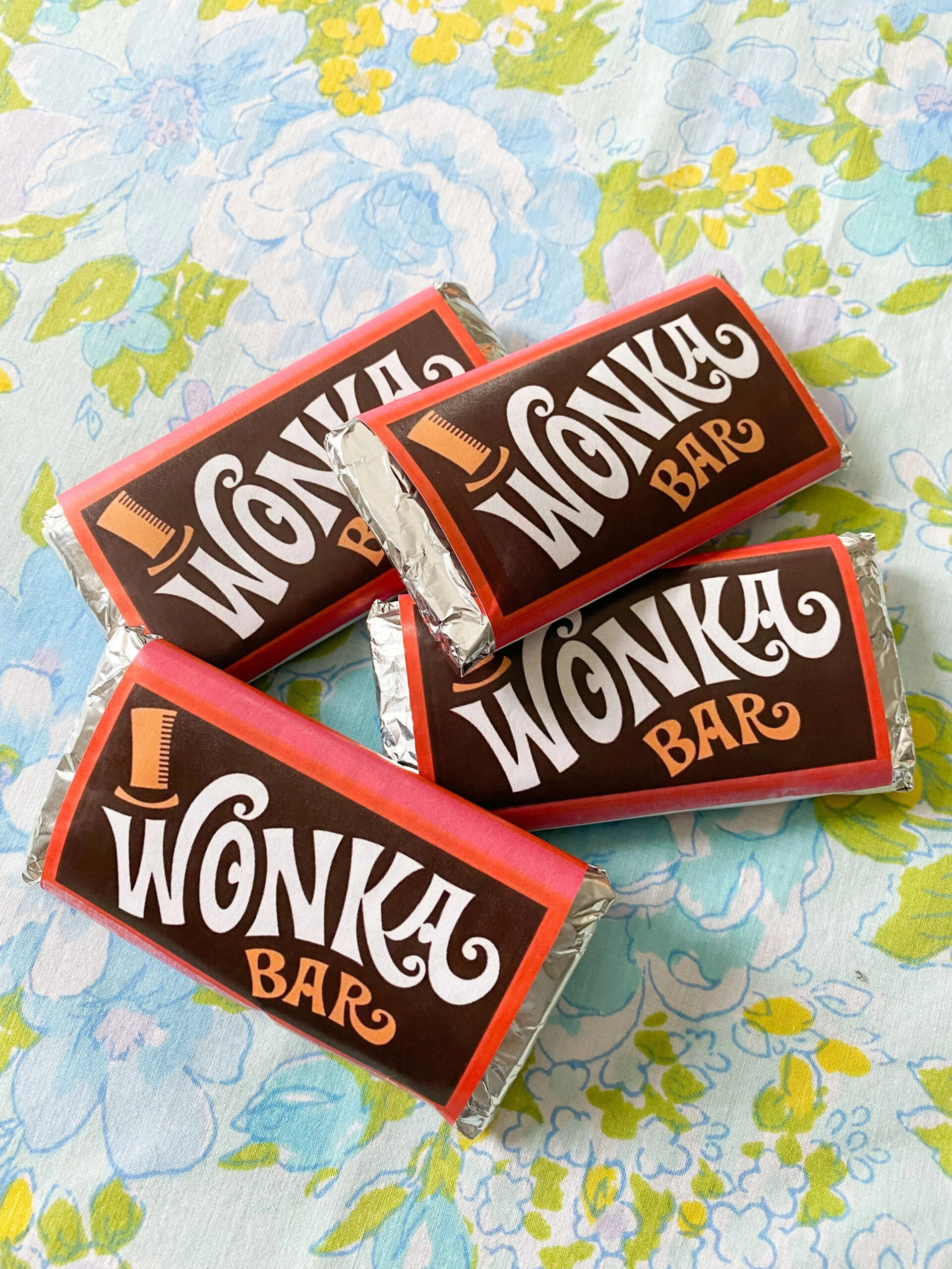 Diy Wonka Bar Craft + Free Printable — Emily Retro - Vintage And regarding Printable Wonka Bar Wrapper Free