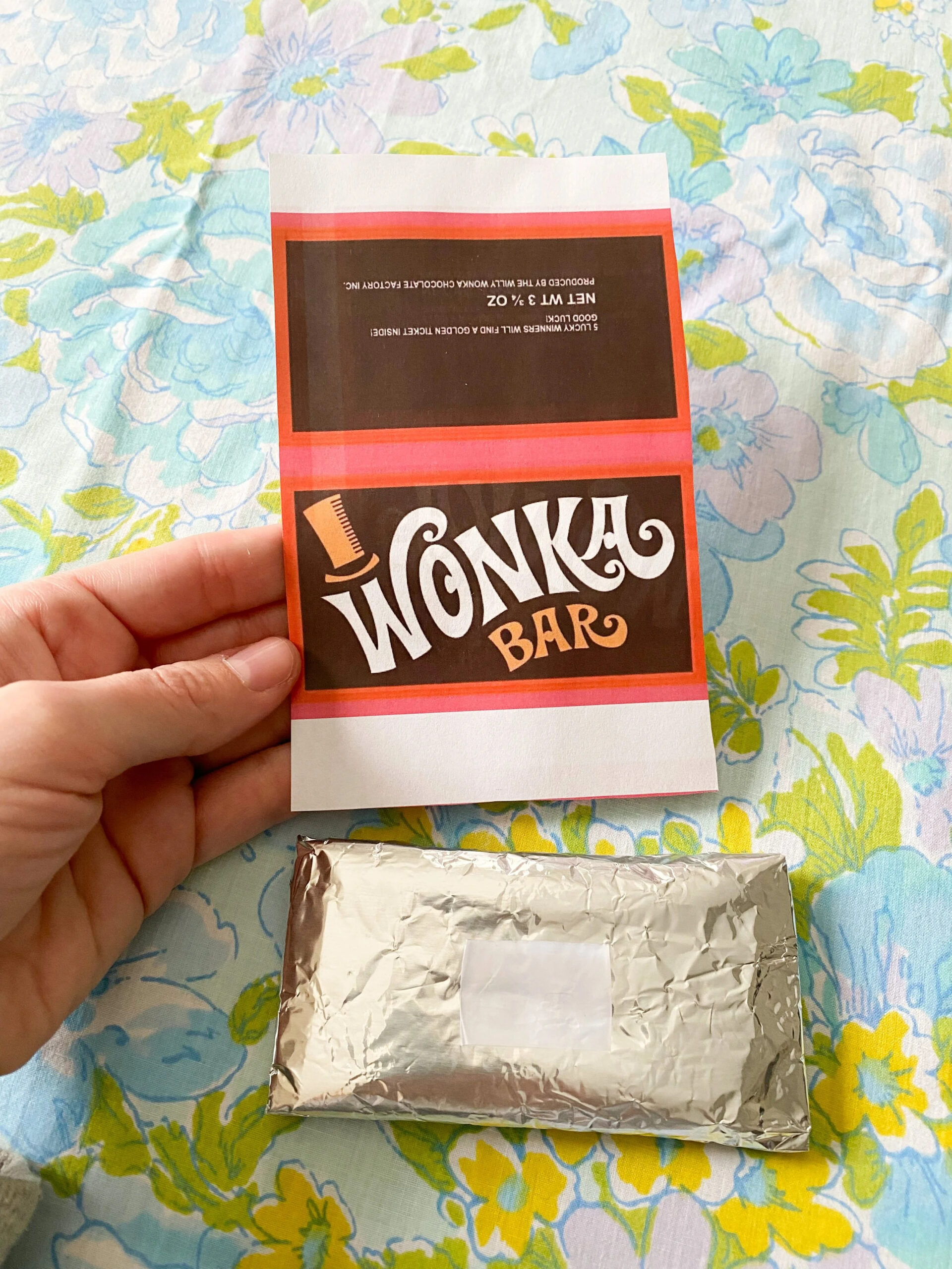 Diy Wonka Bar Craft + Free Printable — Emily Retro - Vintage And with regard to Printable Wonka Bar Wrapper Free