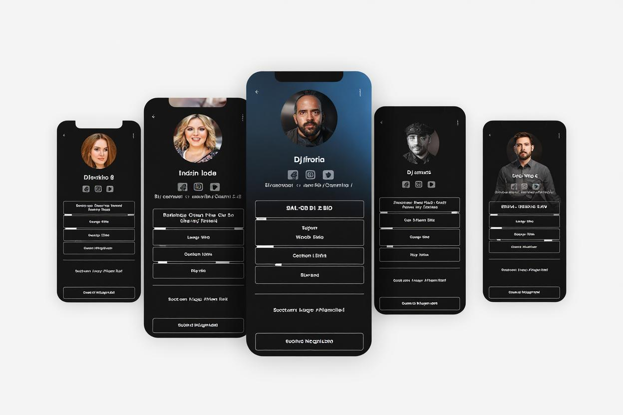 Djlink - Free Link-In-Bio Connected To Your Booking System with Free Dj Bio Templates