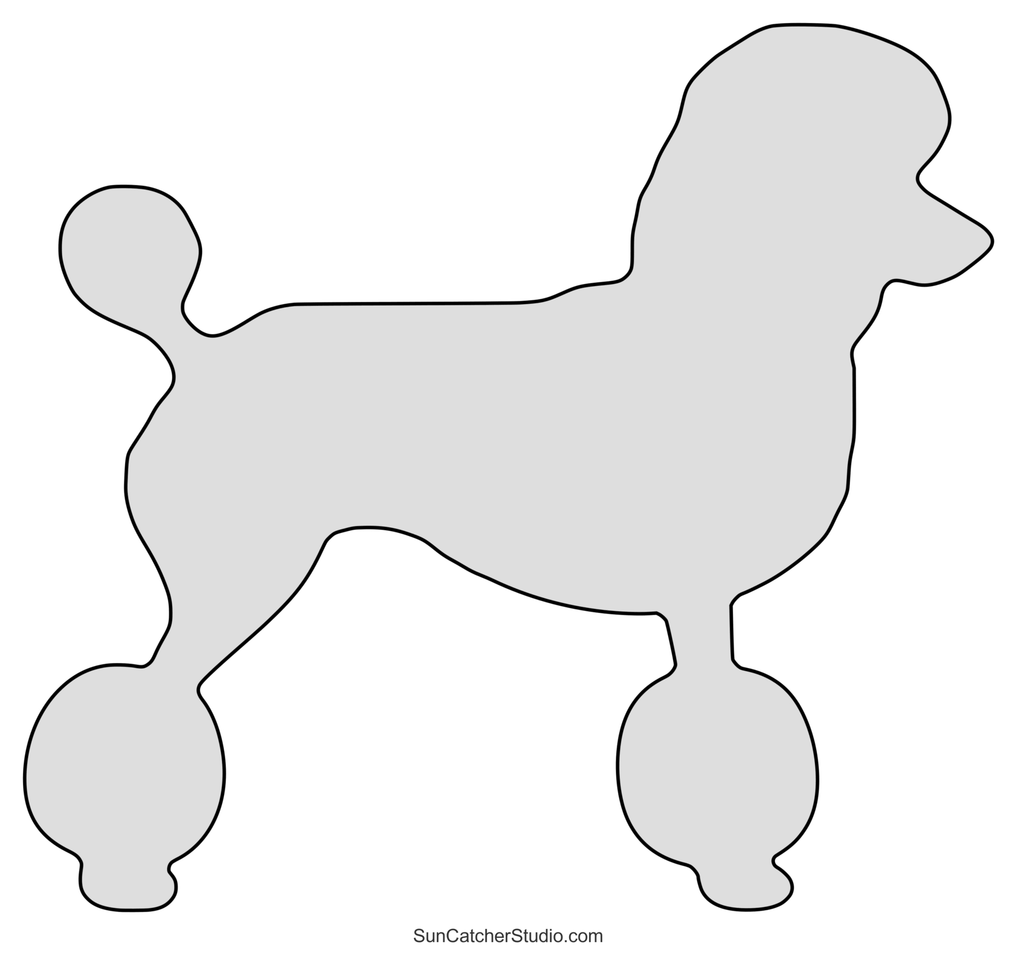 Dog Patterns, Templates, Silhouettes (Free Jpg, Png, Svg) – Free intended for Free Printable Poodle Pattern