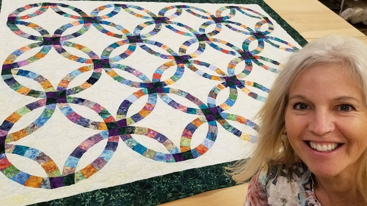 Double Wedding Ring Quilt - The Easy Way!!! regarding Free Printable Wedding Ring Quilt Pattern