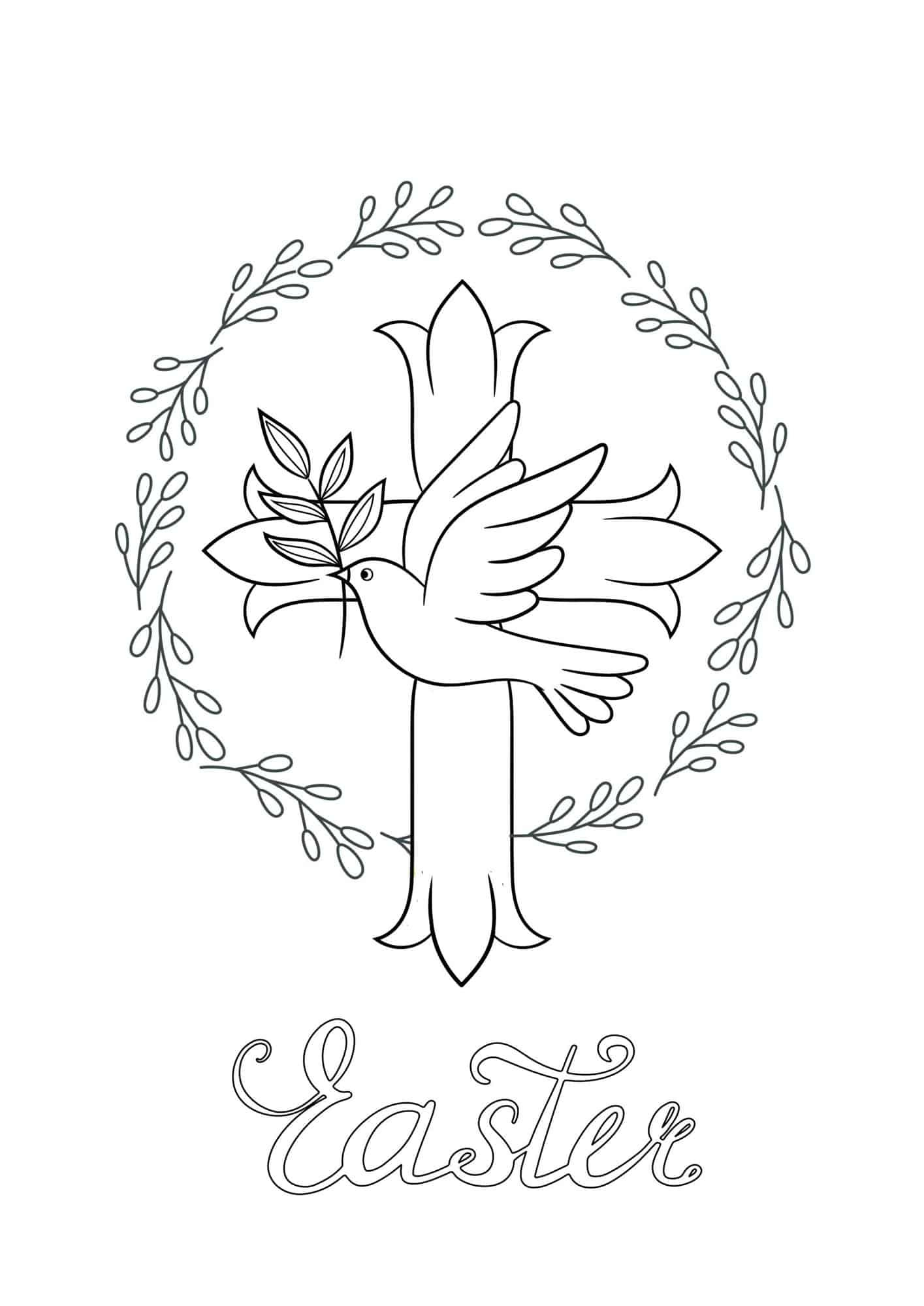 Dove Template Printable (4 Free Designs) | The Pink Craft Box for Free Printable Dove Stencils