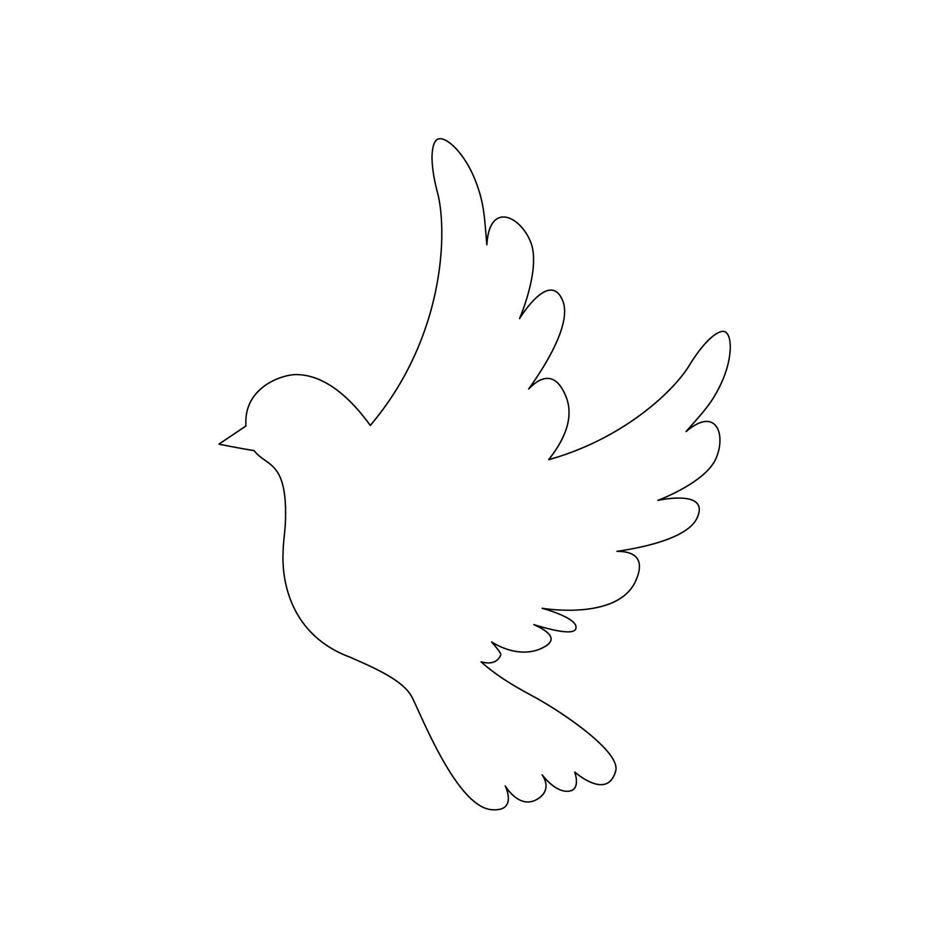 Doves: Discover 13 Dove Template Ideas | Bird Template, Church inside Free Printable Dove Template