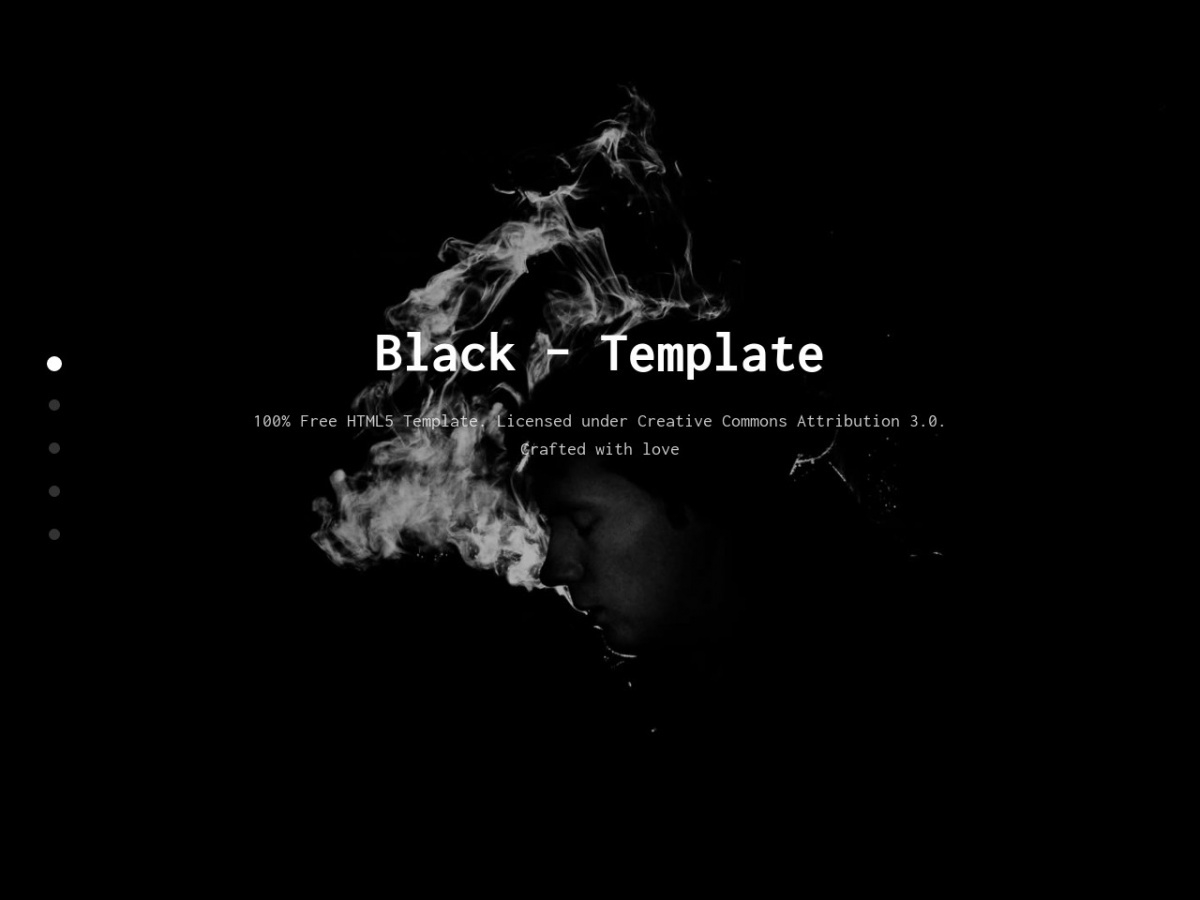 Download Free Html/Css Template: Black - Free Html Templates, Free regarding Free Black Html Website Templates