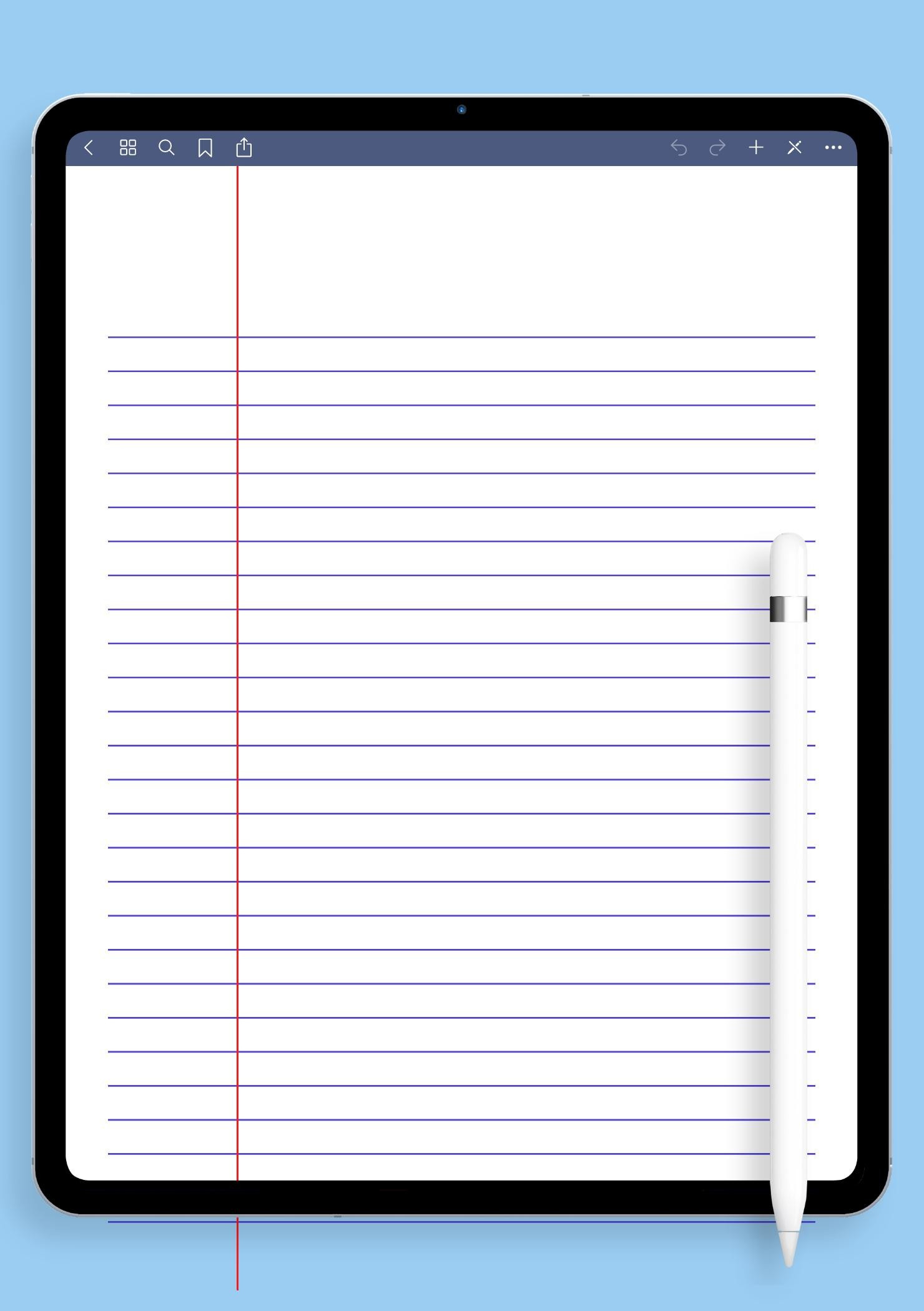 Download Printable Lined Paper Template - Narrow Ruled 6.35Mm Blue Pdf for Free Loose Leaf Paper Template