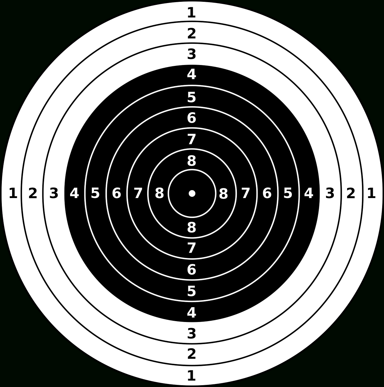 Download Targets, Bullseye, Riffle. Royalty-Free Vector Graphic with Free Printable Bullseye