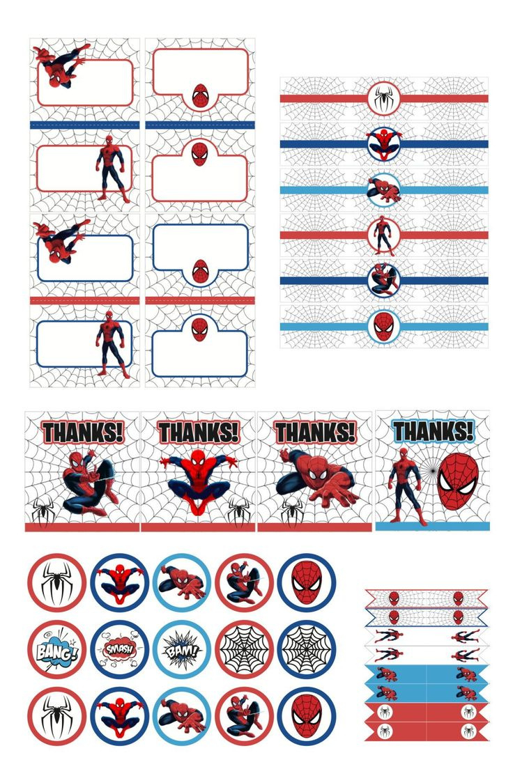 Download These Fantastic Free Spiderman Party Printables! inside Spiderman Tags Free Printable